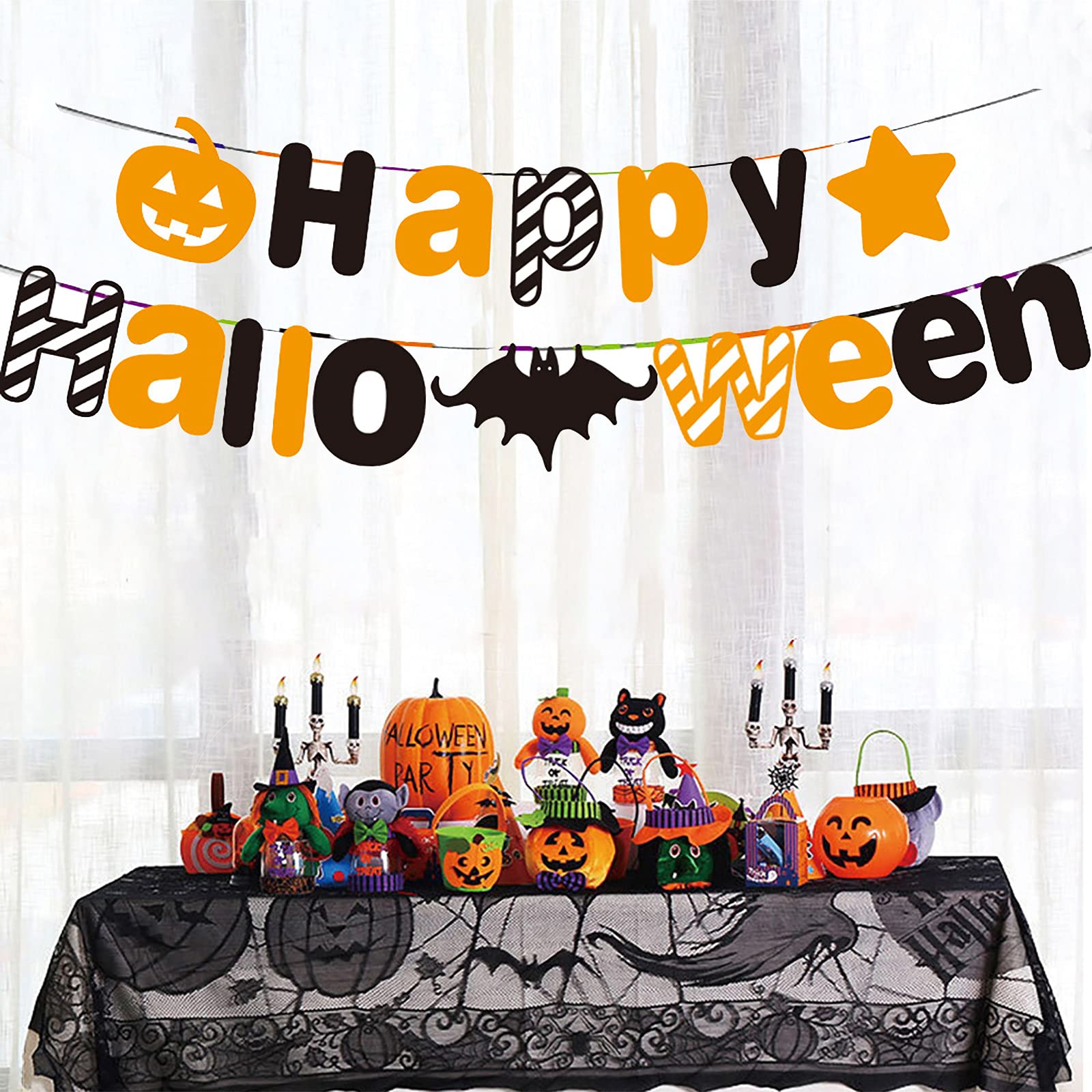 ○ハロウィン ガーランド 飾り 壁飾り パーティ　halloweenガーランド Amazon | ハロウィン ガーランド 飾り 壁飾り吊り 旗 装飾