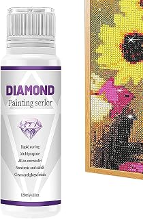 cola pintura diamantes 5D - Protect Diamondss Pinturas Permanent Hold Cola 120ML - Quebra-cabeças arte anti-derramamento secagem rápida protegem os diamantes Kumprohu