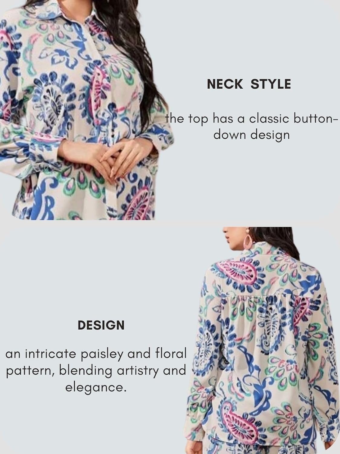 DHRUVI TRENDZ Paisley Printed Kurta-Set for Women – Viscose Rayon Printed Kurta & Straight Pant | Festive Ethnic Indian Traditional Outfit for Functions & Puja | Lightweight Two Piece Dress for Beach & Holiday Look