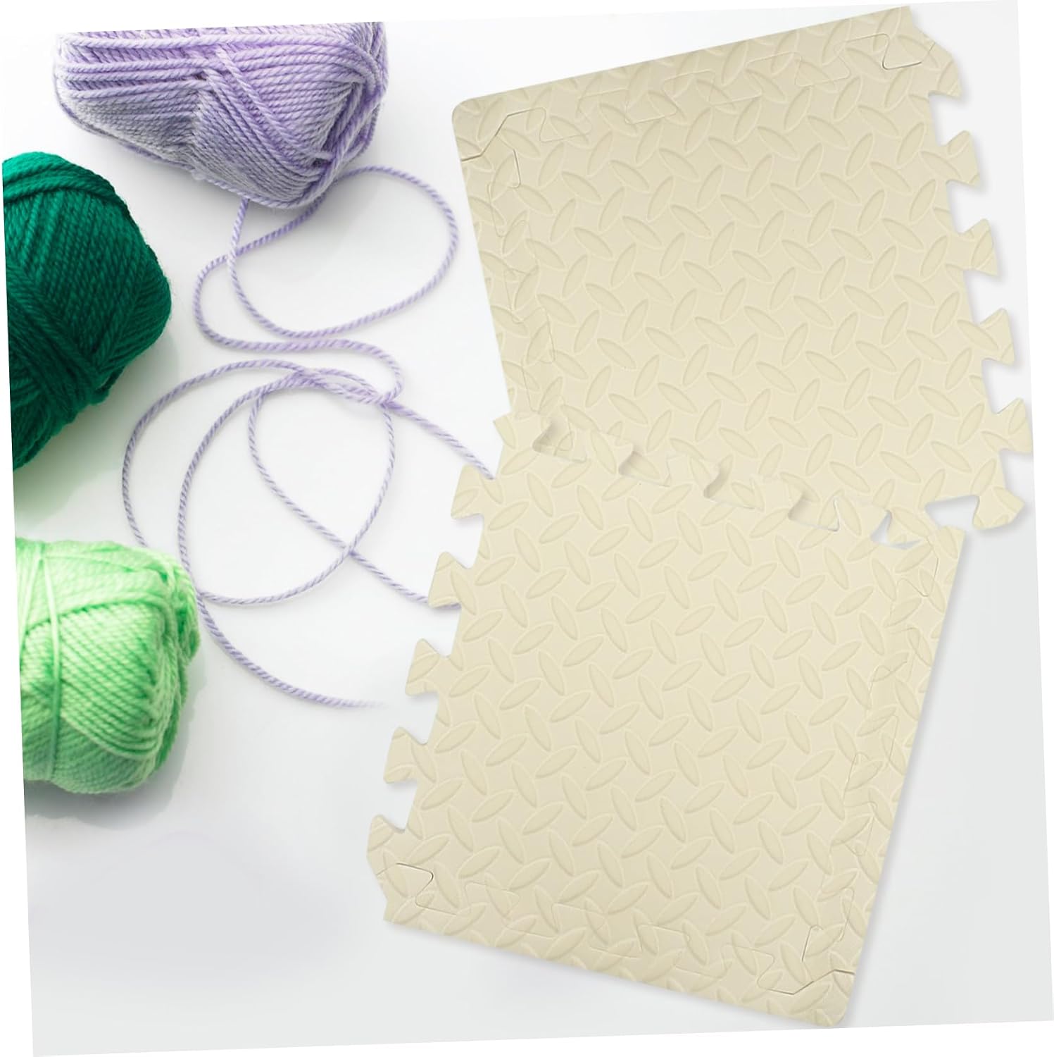 JEWEDECO 9Pcs Portable Crochet Blocking Pad Removable Knitting Board for Easy Assembly and Firm Surface for Individual Projects Convenient Knitting Supply