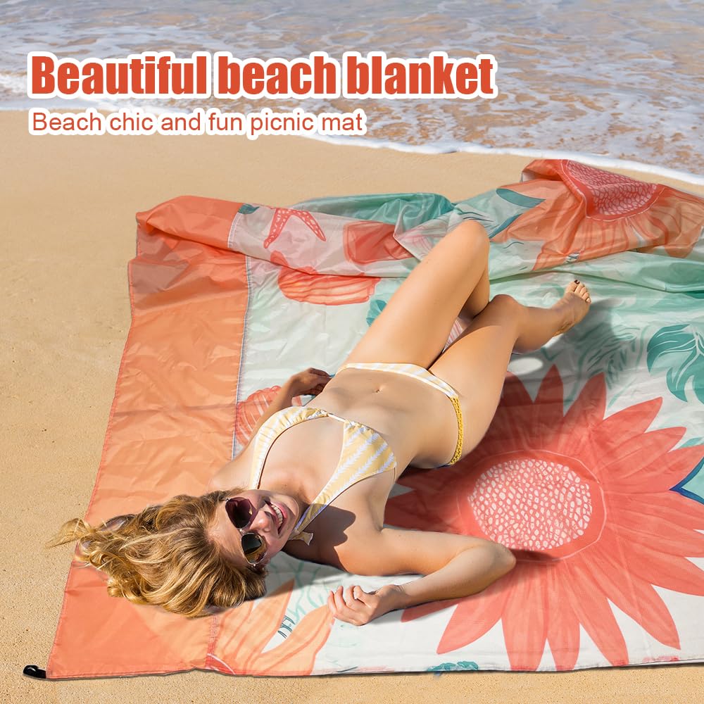 Stuoia Spiaggia Antisabbia Impermeabile Coperta Picnic Campeggio Ultra Sottile Pieghevole Portatile 300x280CM