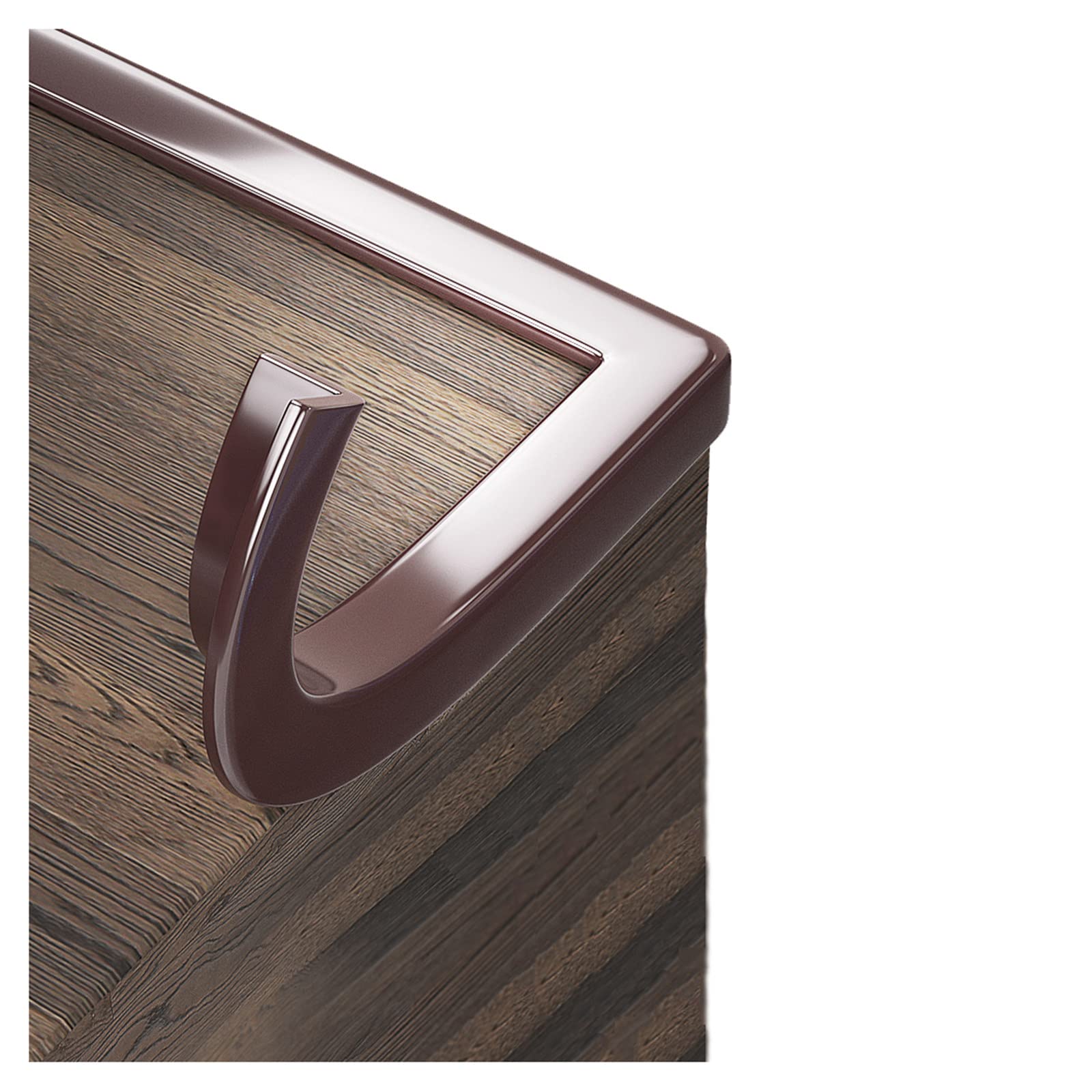 Tira Protectora de Borde a Prueba de bebés Protectores de Esquina de Mesa Blanda de Silicona Protectores de Mesa ensanchados de 20 mm Parachoques de Muebles,Brown-5m/16.4ft