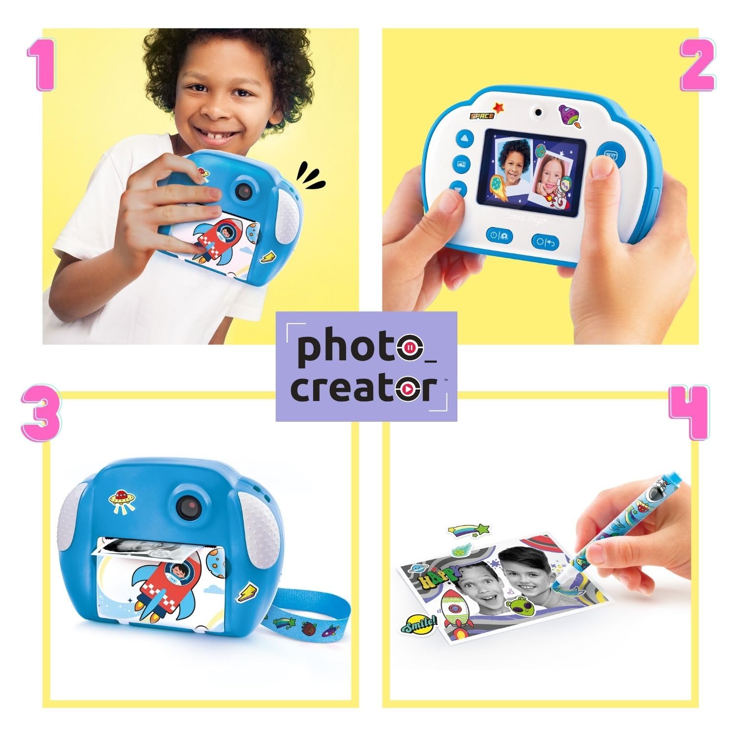 Photo Creator Kids Instant Print Camera - Space Design - Image 4