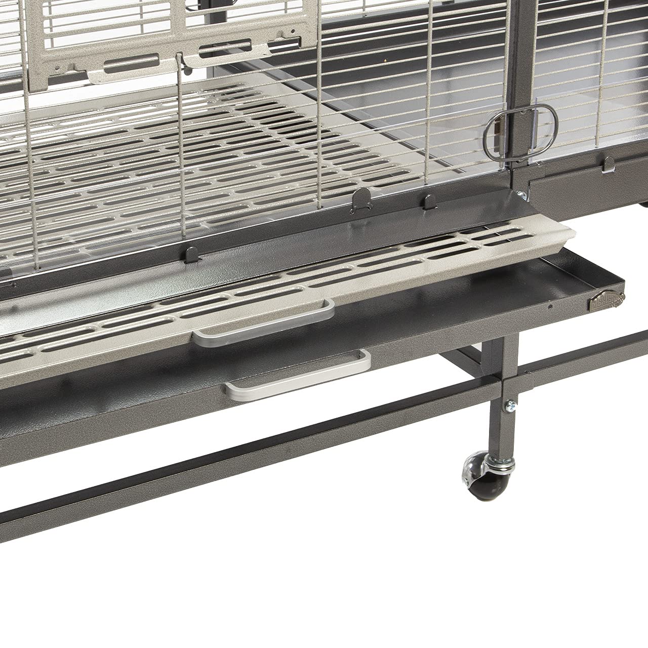 Montana Cages | Vogelvoliere Casa 150 | Antik-Platinum | Voliere für Wellensittiche, Nymphensittiche & Co.