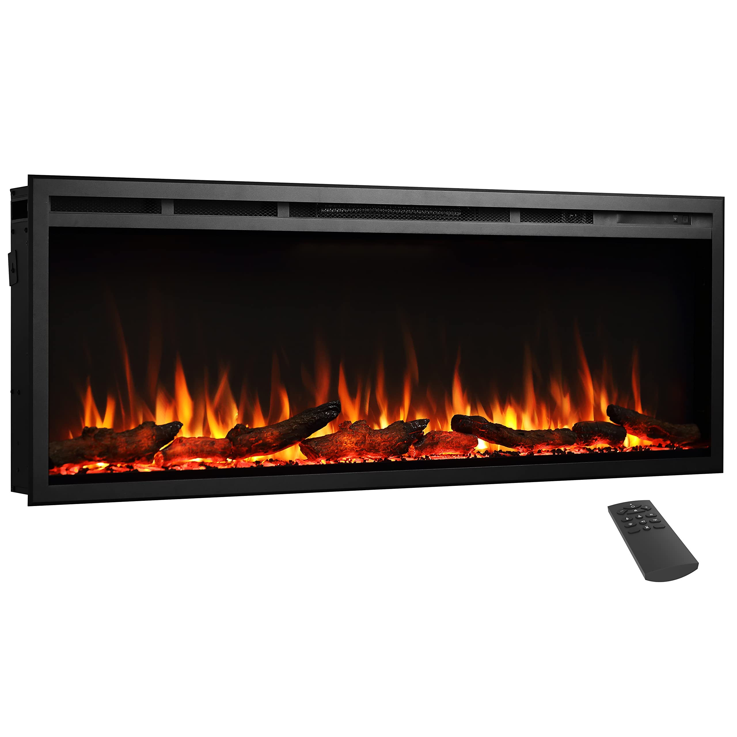 Buy FLAMME 50"/127cm Castello Slim Frame Recessed Media Wall Inset