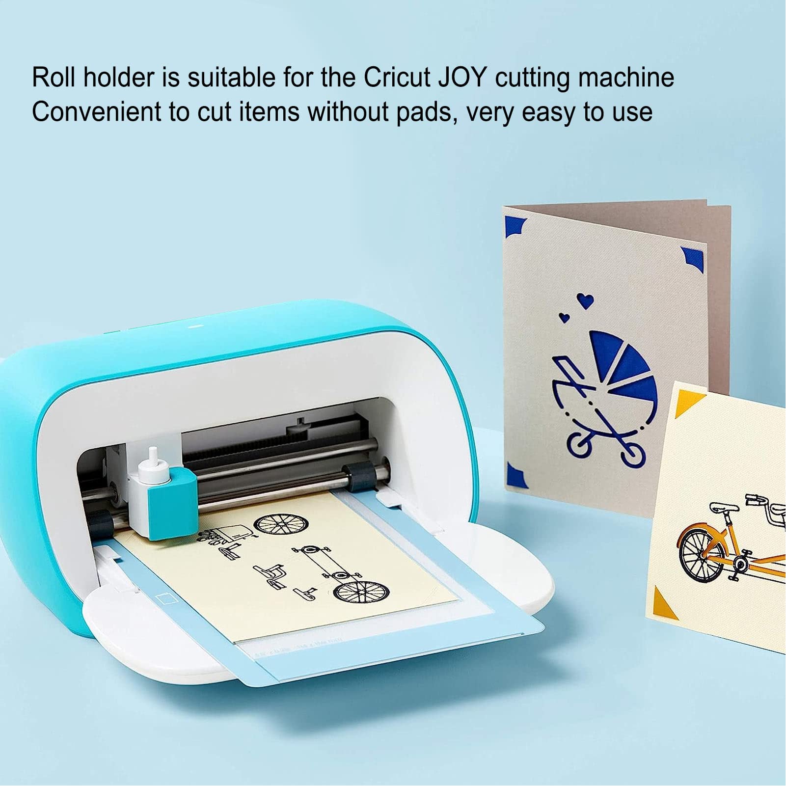 Roll Holder, Magnetic Tight Fit Scratch Resistant Cutting Machine Roll Holder for Replacement