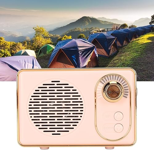 Miniatura 4 de Zopsc Altavoz Bluetooth retro, altavoz vintage con bonito estilo antiguo, tarjeta Bluetooth 5.0 entrada AUX USB Drive Apoyo, adecuado para el hogar,