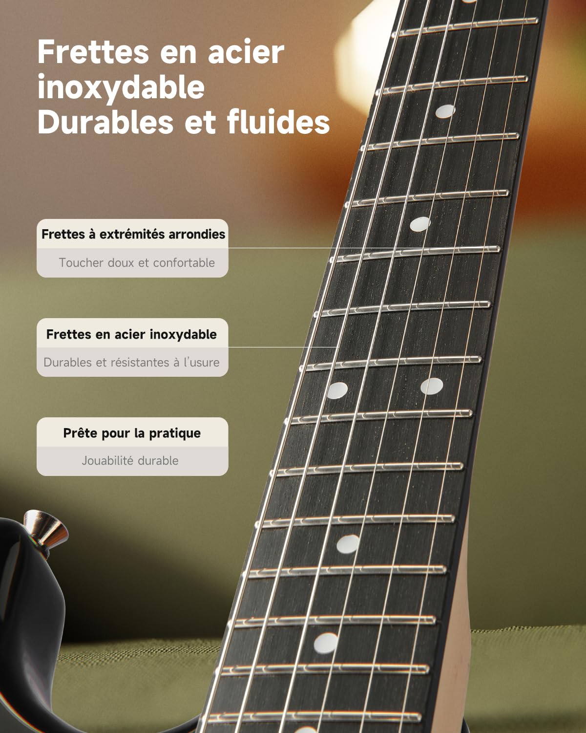 Donner DST-90 Guitare Électrique 39 Pouces, Kit Débutant Guitare Électrique avec Amplificateur, Micros HSS, Housse, Accordeur, Capodastre, Sangle, Cordes, Câble et Médiators, Black Burst