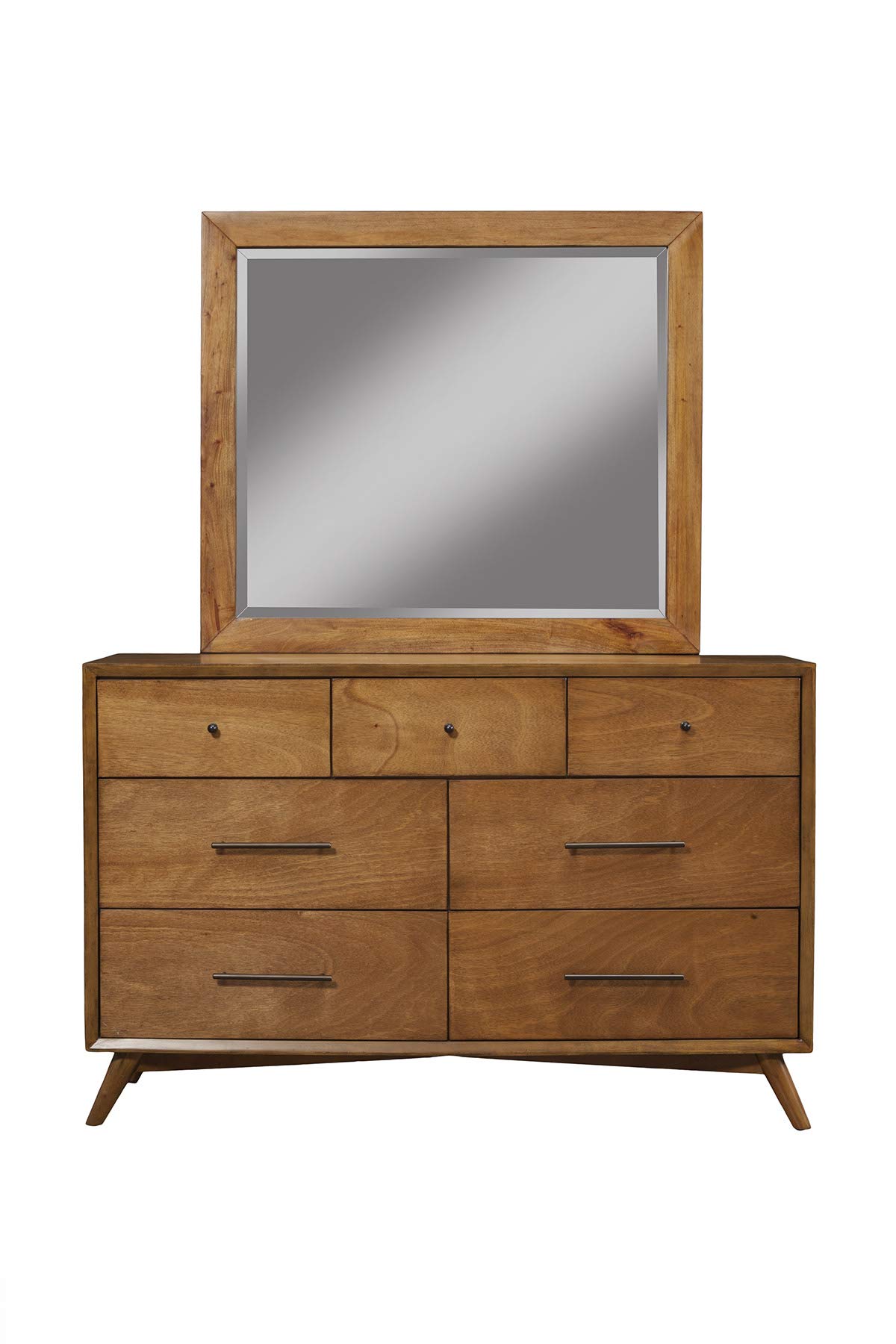 Alpine Furniture Mirror in Acorn Finish