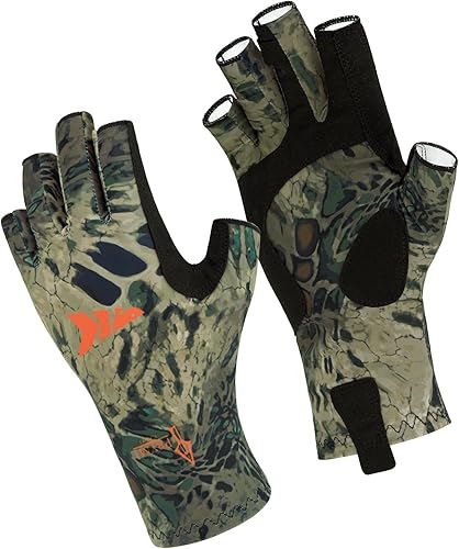 KastKing Sol Armis - Guantes de protección solar UPF50+, guantes de pesca, protección UV, protección solar para exteriores, kayak, remar