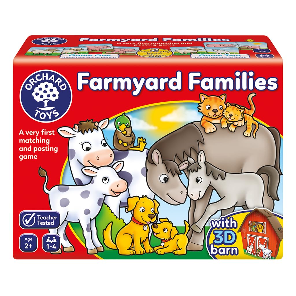 Orchard Toys Farmyard Families Game, Educational Game, Fun Matching and Posting Farm Animal Memory Game, Educational, Perfect for Kids Age 2+ Years (B0CGRRRD4S) Amazon Price History, Amazon Price Tracker