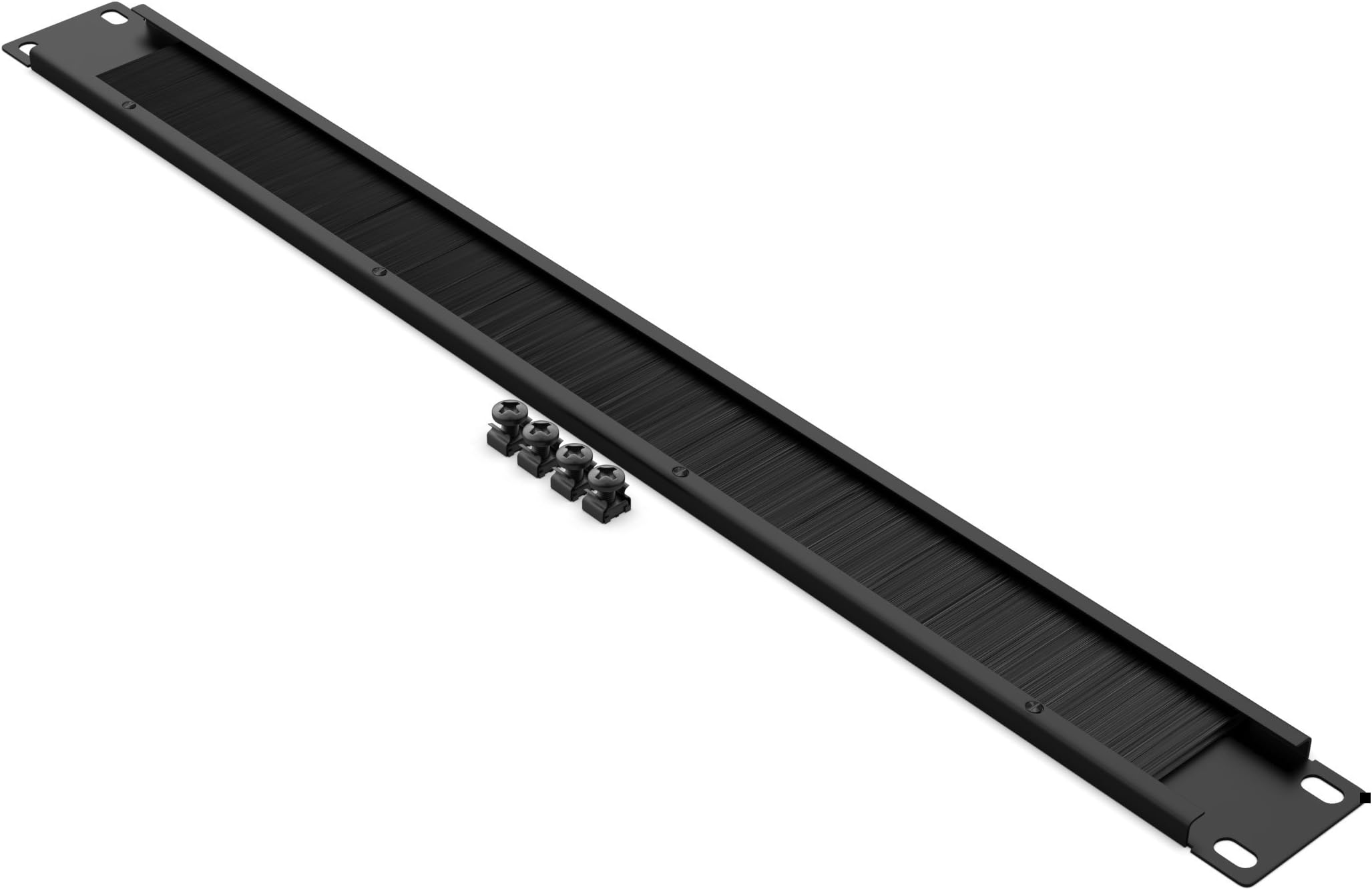 1U Brush Rack Mount Brush Panel, Cable Manager Server Rack Wire Management System