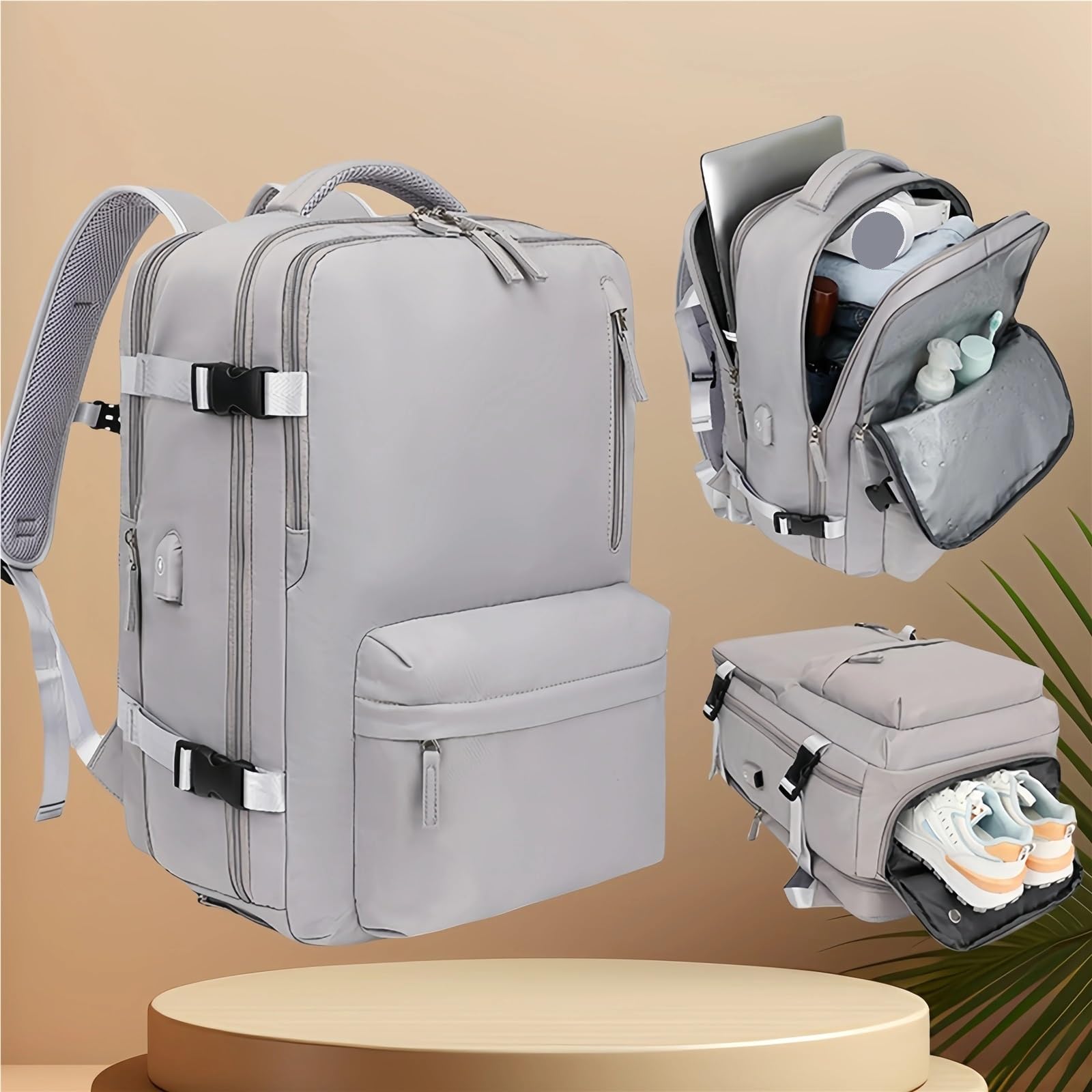 Handgepäck Rucksack Reiserucksack Damen Flugzeug Handgepäck Rucksack Handgepäck Laptoptasche Rucksack mit großer Kapazität