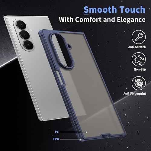 Miniatura 10 de Qiinogow Funda compatible con Samsung Galaxy A23 4G5G, funda delgada para teléfono con absorción de golpes, funda protectora de goma TPU de fibra de