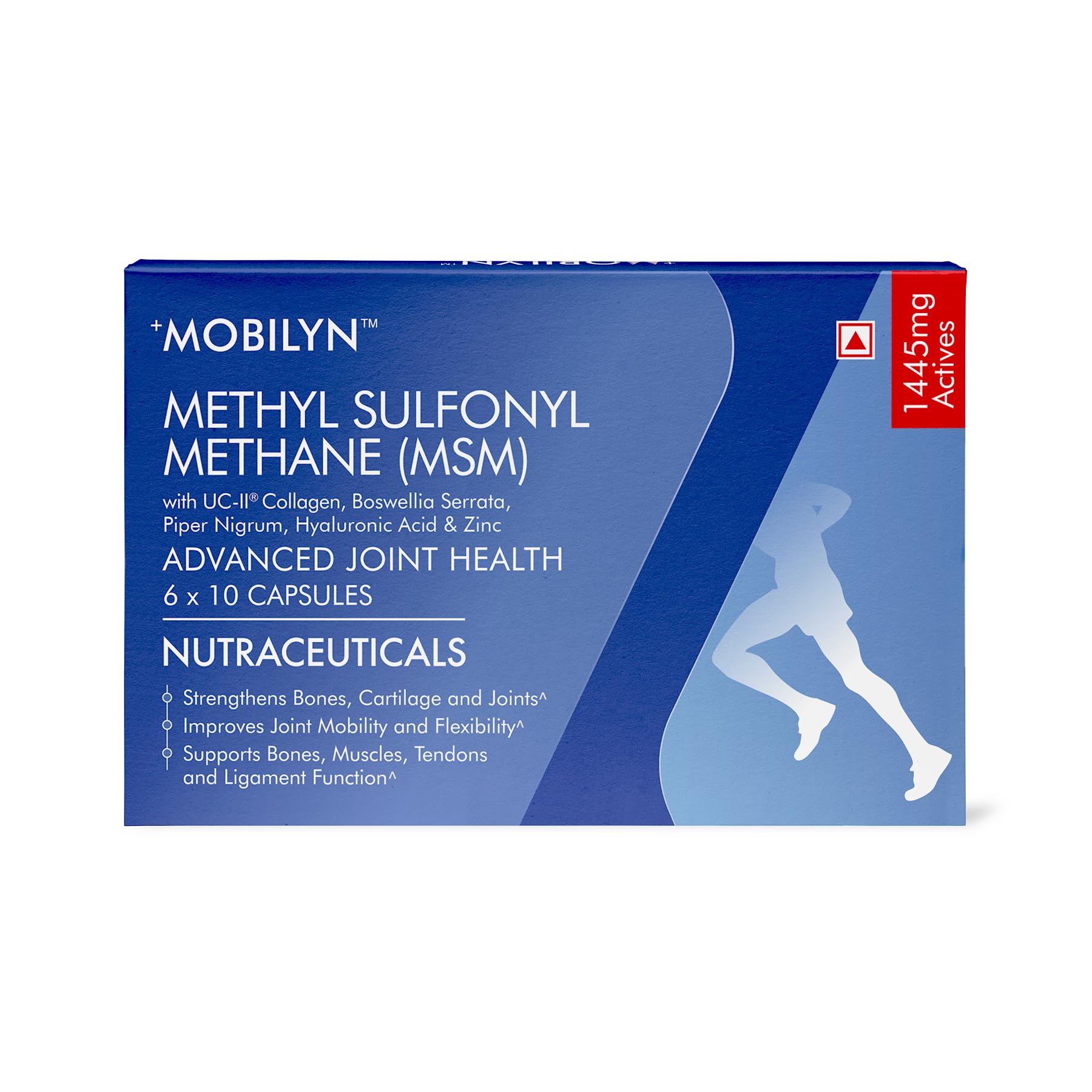 Mobilyn MSM (Methyl Sulfonyl Methane) + UC II® Collagen Capsules 60 Veg Capsules | Joint & Cartilage Support | Excelgenics-image-42