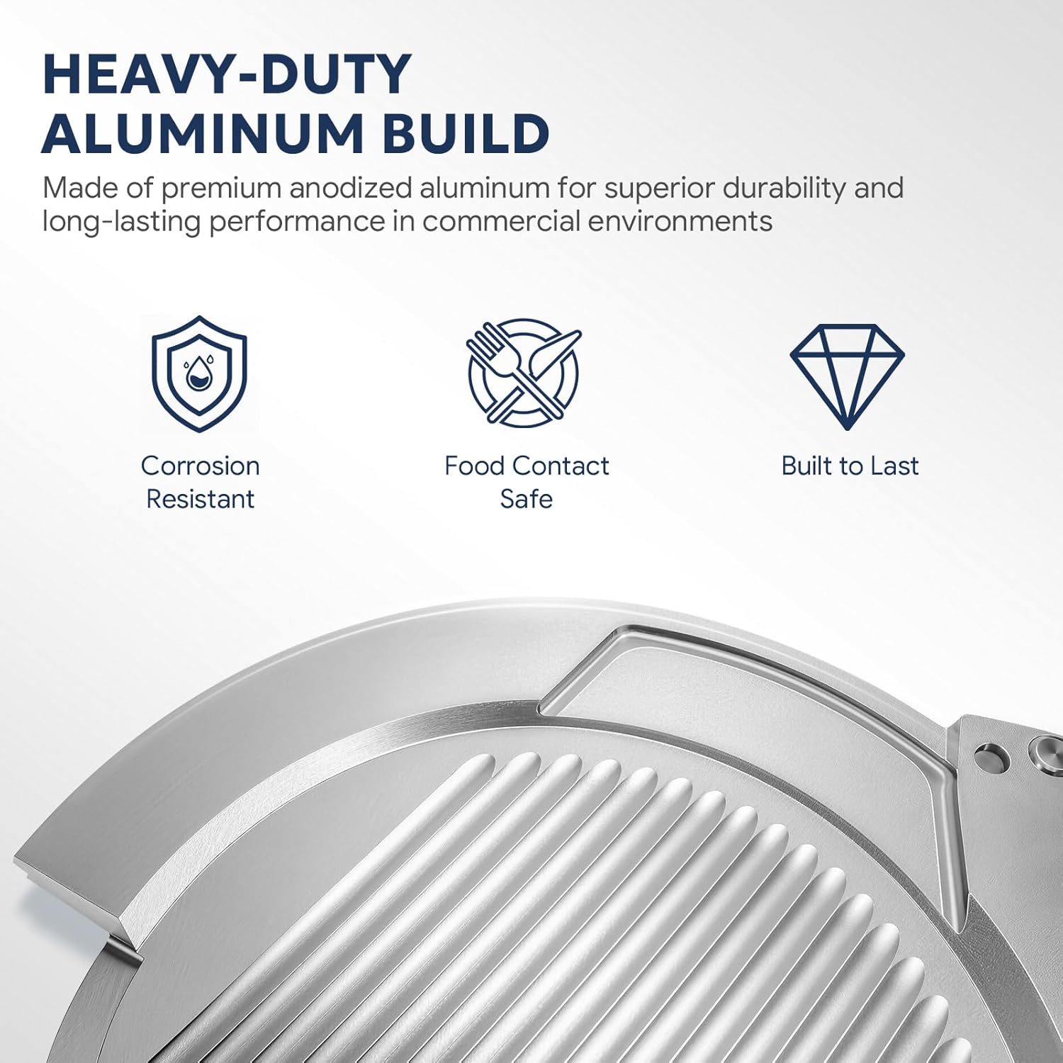 Meat Slicer Knife Cover Compatible with Bizerba GSPHI150, Protective Blade Guard Replacement, Durable Food-Grade Material, Secure Fit, Easy Installation for Commercial Meat Slicers