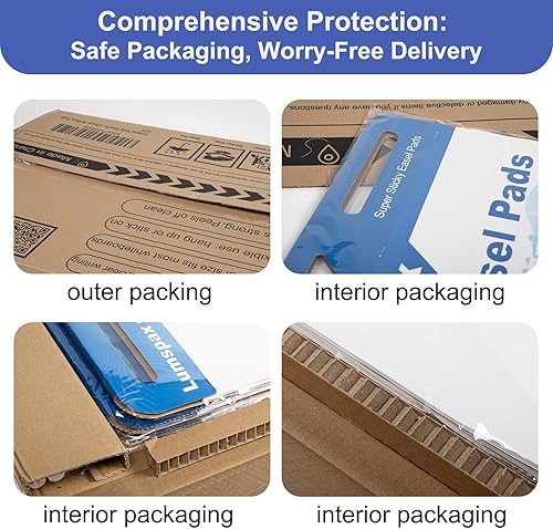 Miniatura 5 de Sticky Easel Pads 25x30 In, 3 Pack Large Self Stick Flip Chart Paper with Enhenced Power, 90 Sheets Total