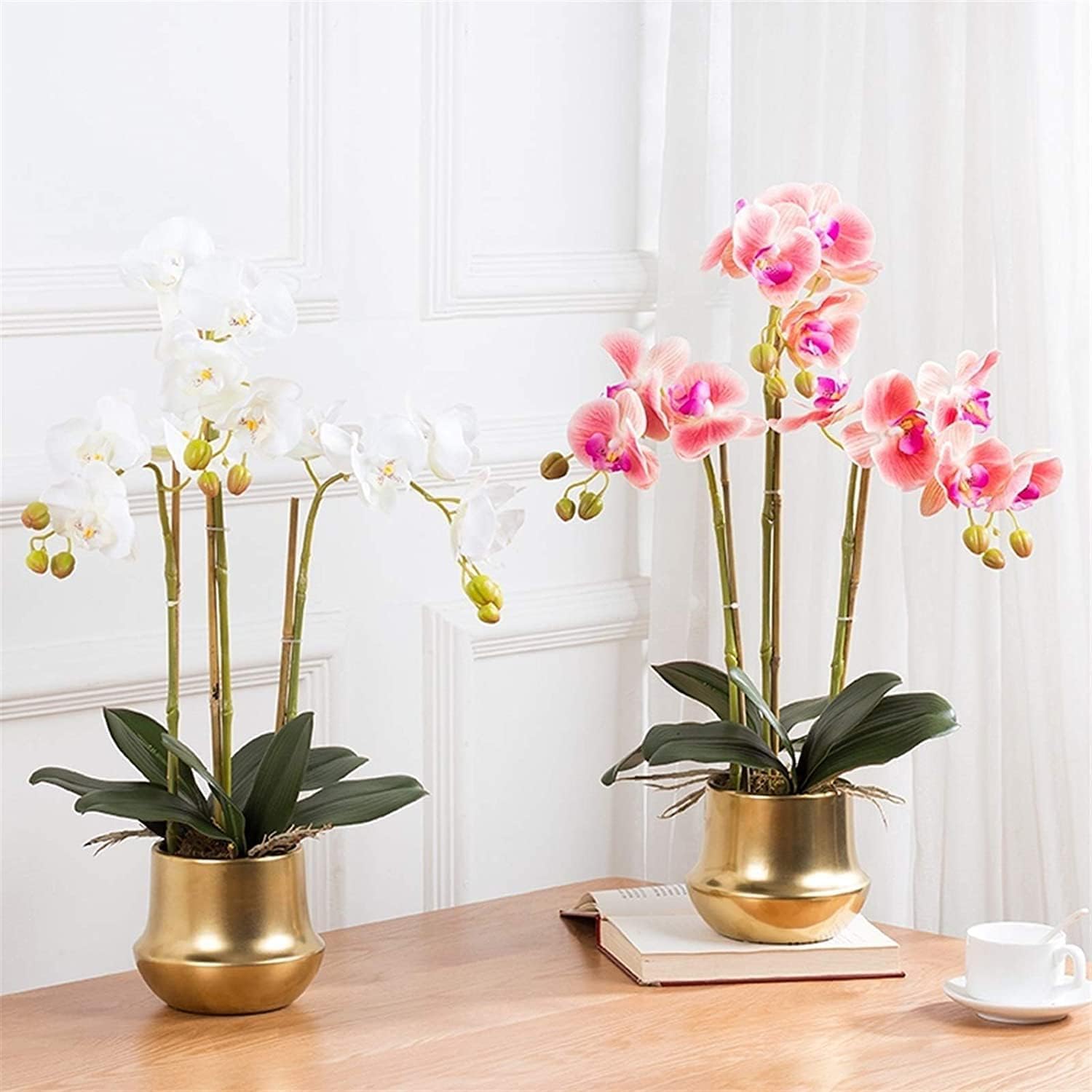 Eleganti Orchidee Artificiali, Fiori Finti, Piante Artificiali Vivaci, Decorazioni per tavoli, Feste, Sale da Pranzo e uffici.