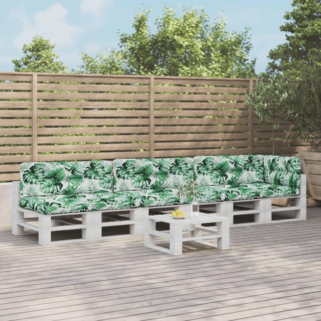 Coussins de palette de jardin imperméables polyester lot de 7 intérieur