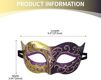 OIDEA Retro Venetian Masquerade Mask for Men: Vintage Carnival Venetian Mask Costume Cocktail Party Mardi Gras Mask