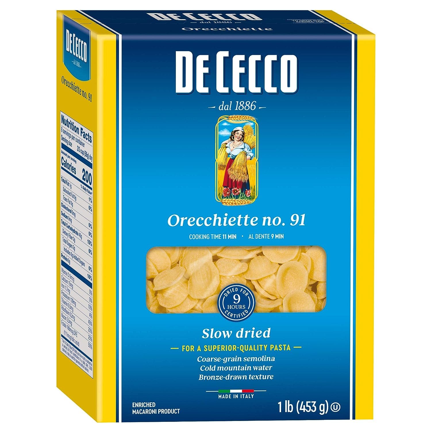 De Cecco Orecchiette Pasta (10x16 oz.)