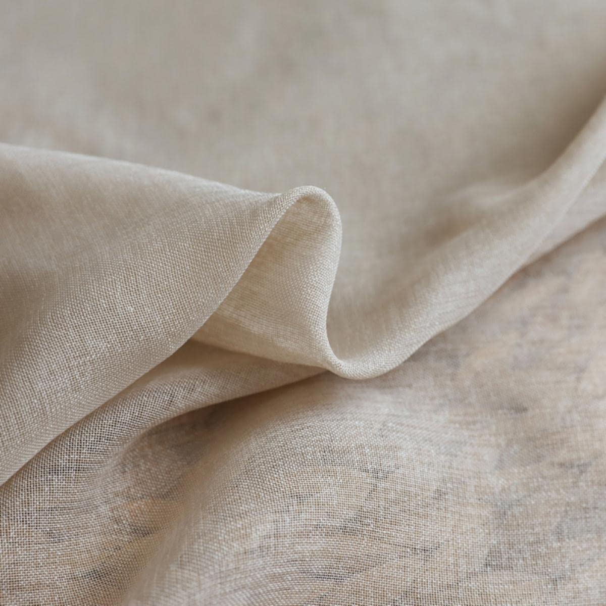 300cm Hauteur Couleur Rideau Salon Fenêtre Fini Tulle Sheer Voile Rideaux pour Chambre Voilage Drapes-Gris Tulle, W200x300cm 1 pièce, Crochets