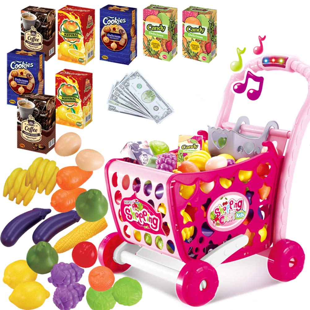 supermarket and trolley playset