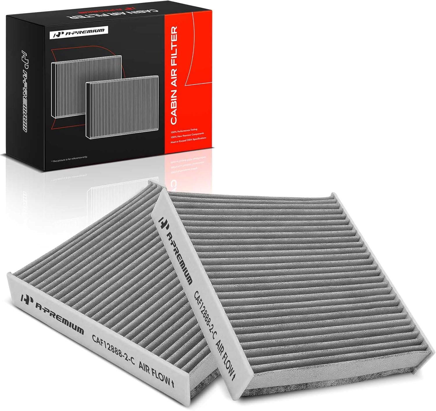 A-Premium 2-PC Cabin Air Filter with Activated Carbon Compatible with Land Rover Defender 110 2020-2023, Defender 130 2023, Defender 90 2021-2023