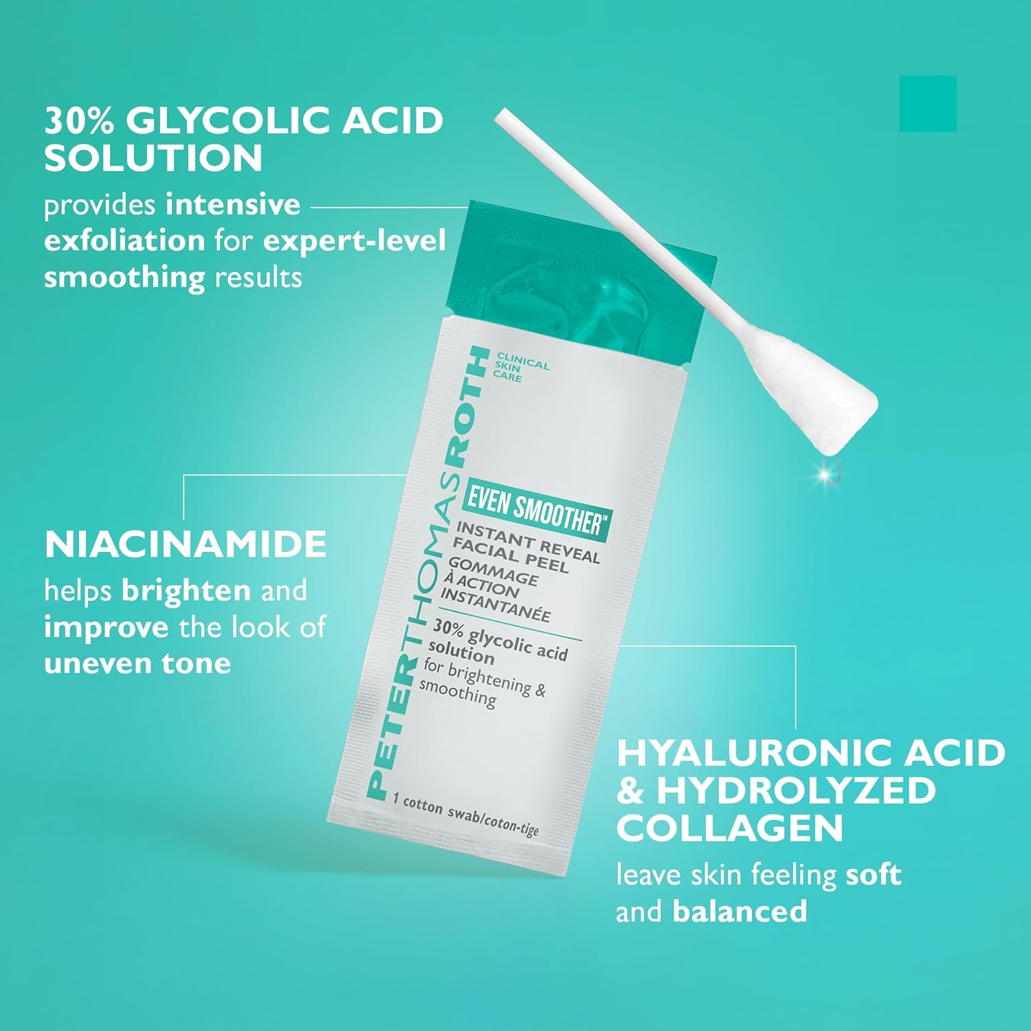 Peter Thomas Roth | Even Smoother™ Instant Reveal Facial Peel | Exfoliator with Glycolic Acid for Brightening - Image 7