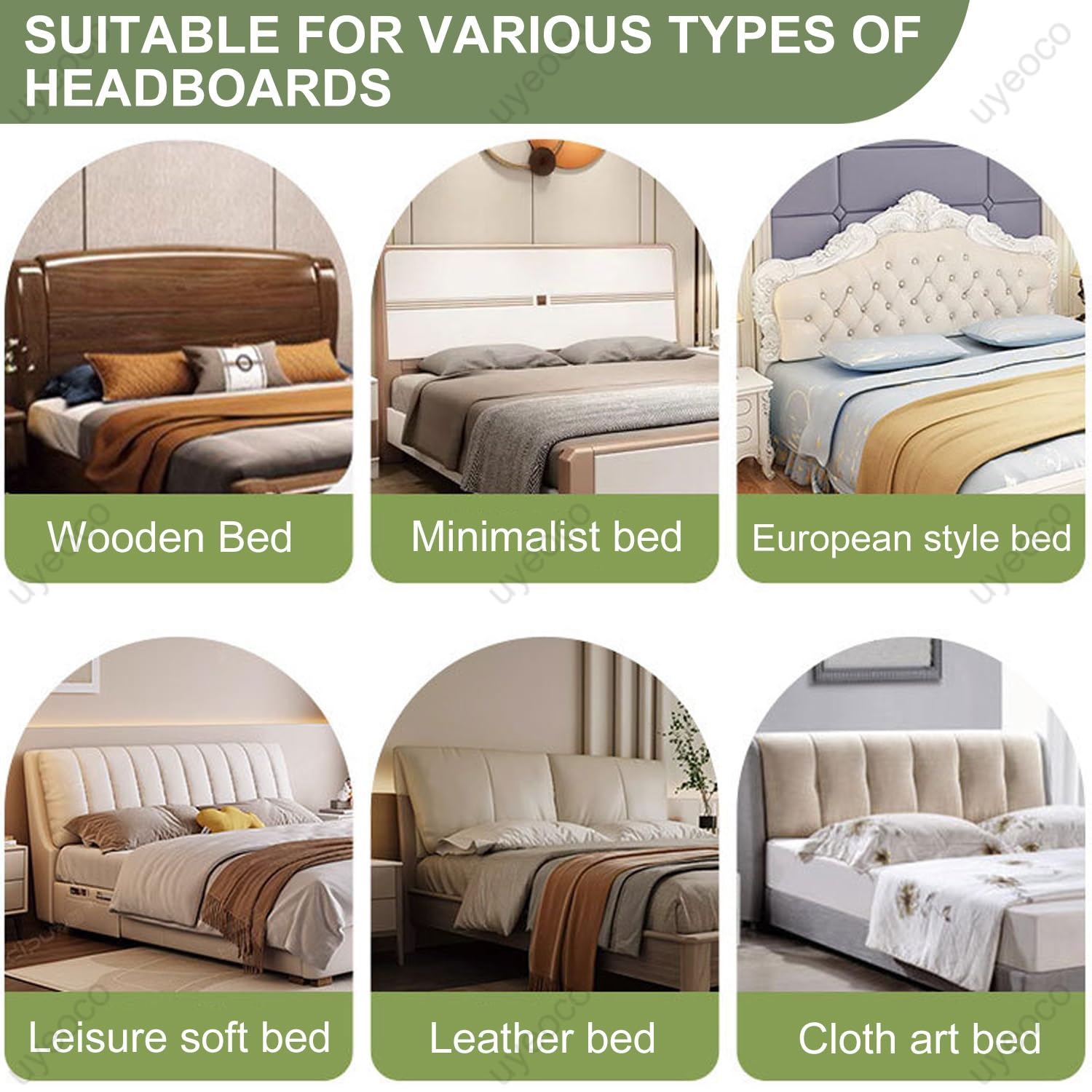 Copritestata x letto Matrimoniale/Singolo Copertura per Testiera per Letto Fodera Elastica Premium Protezione Copri Testata Letto 180/150/200cm Testata Cover Lavabile per Decorazione Camera(A1,200cm)