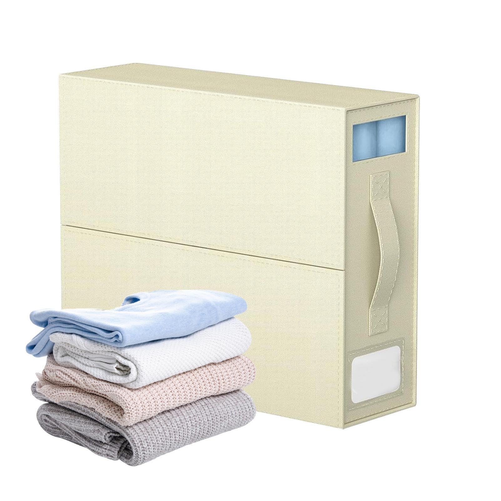 Opvouwbare beddenlakenorganizer, opbergbox voor beddengoed met ritssluiting, opbergdoos voor lakens voor dekbedovertrekken, dekens
