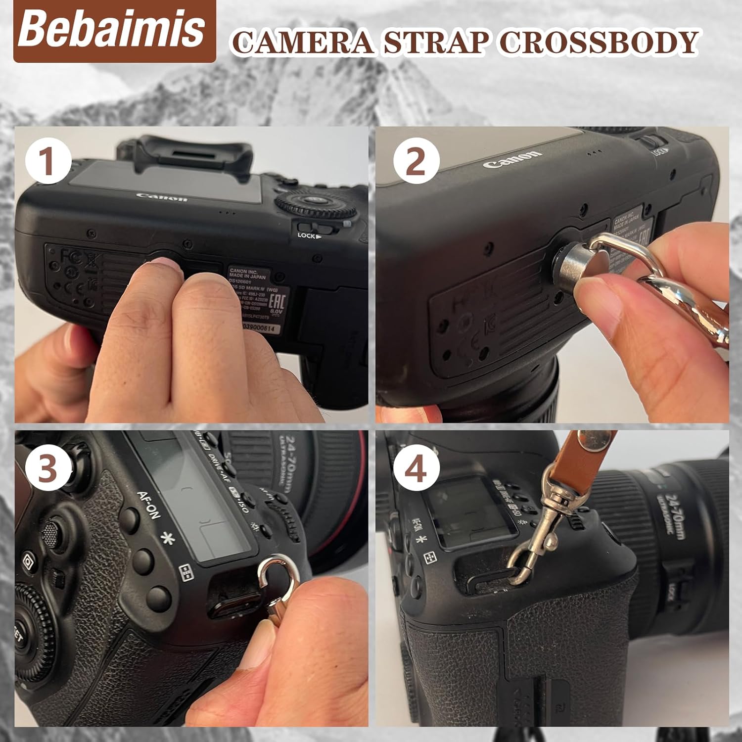 Single Camera Harness Strap for 1 Camera,Leather Camera Strap for Photographers,Leather Camera Harness Gear DSLR/SLR