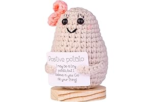 Funny Crochet Positive Potato Doll, A Unique Emotional Support Companion