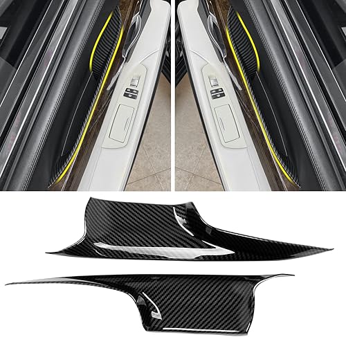 Miniatura 7 de Jaronx Compatible con BMW Serie 7, cubiertas de manija de puerta, trasera izquierda y trasera derecha serie 7 F02, cubierta de manija de puerta,