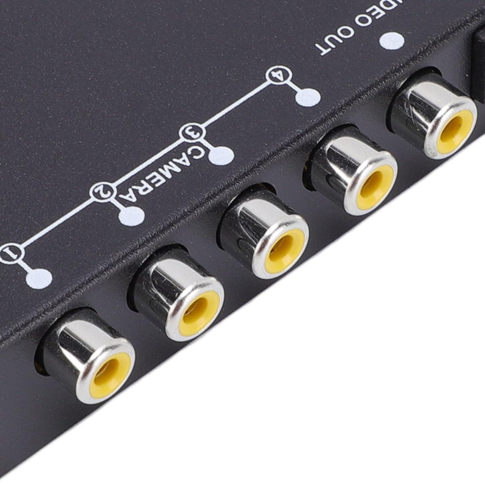 Splitter Video a 4, Multiplexer per Telecamere di Sicurezza CCTV 1080P HD AHD CVBS con 4 Ingressi 1 Uscita N+P Doppio, per Monitoraggio in Tempo Reale di Rimorchi per Autobus e