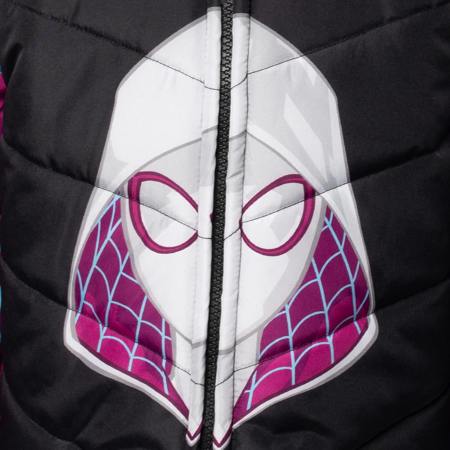 Miniatura 5 de Marvel Spidey and His Amazing Friends Ghost-Spider - Chaqueta acolchada con cremallera para niñas y niños grandes