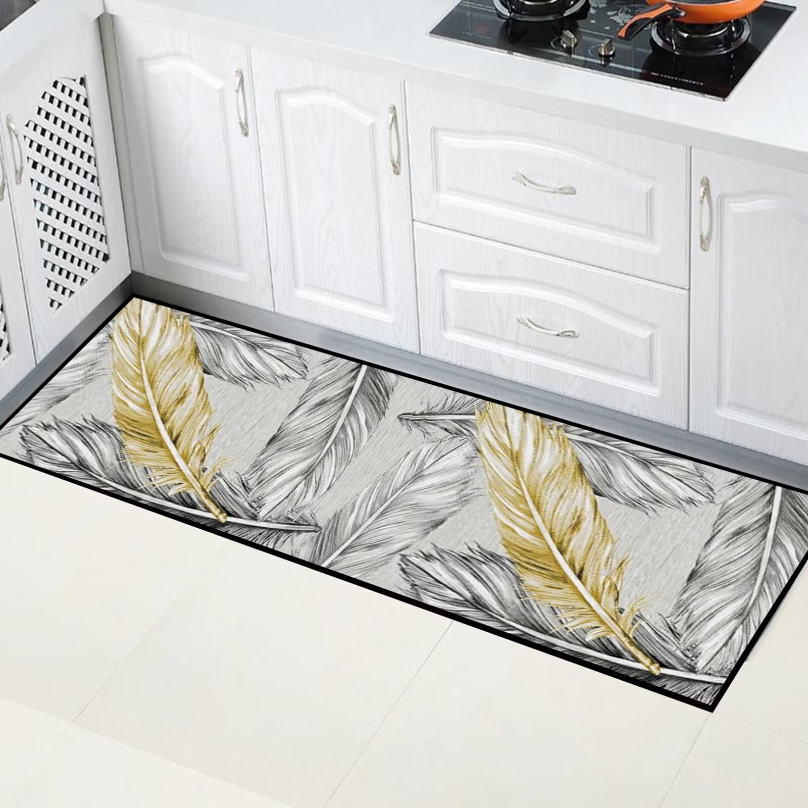 Paillasson interieur absorbant gris idéal pour chambre ado et fille