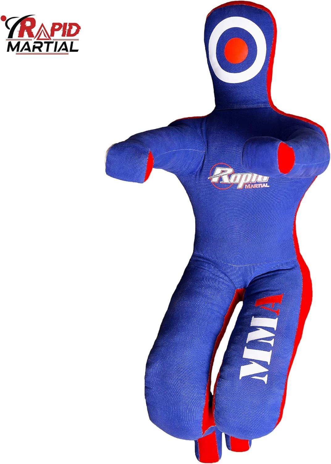 Rapid Mart 6FT Grappling Dummy for Jiu-Jitsu, Judo, Karate, Krav MAGA & Self-Defense Training - Unfilled, 100% Durable Polyester, Movable Arms & Legs for & Submission Practice