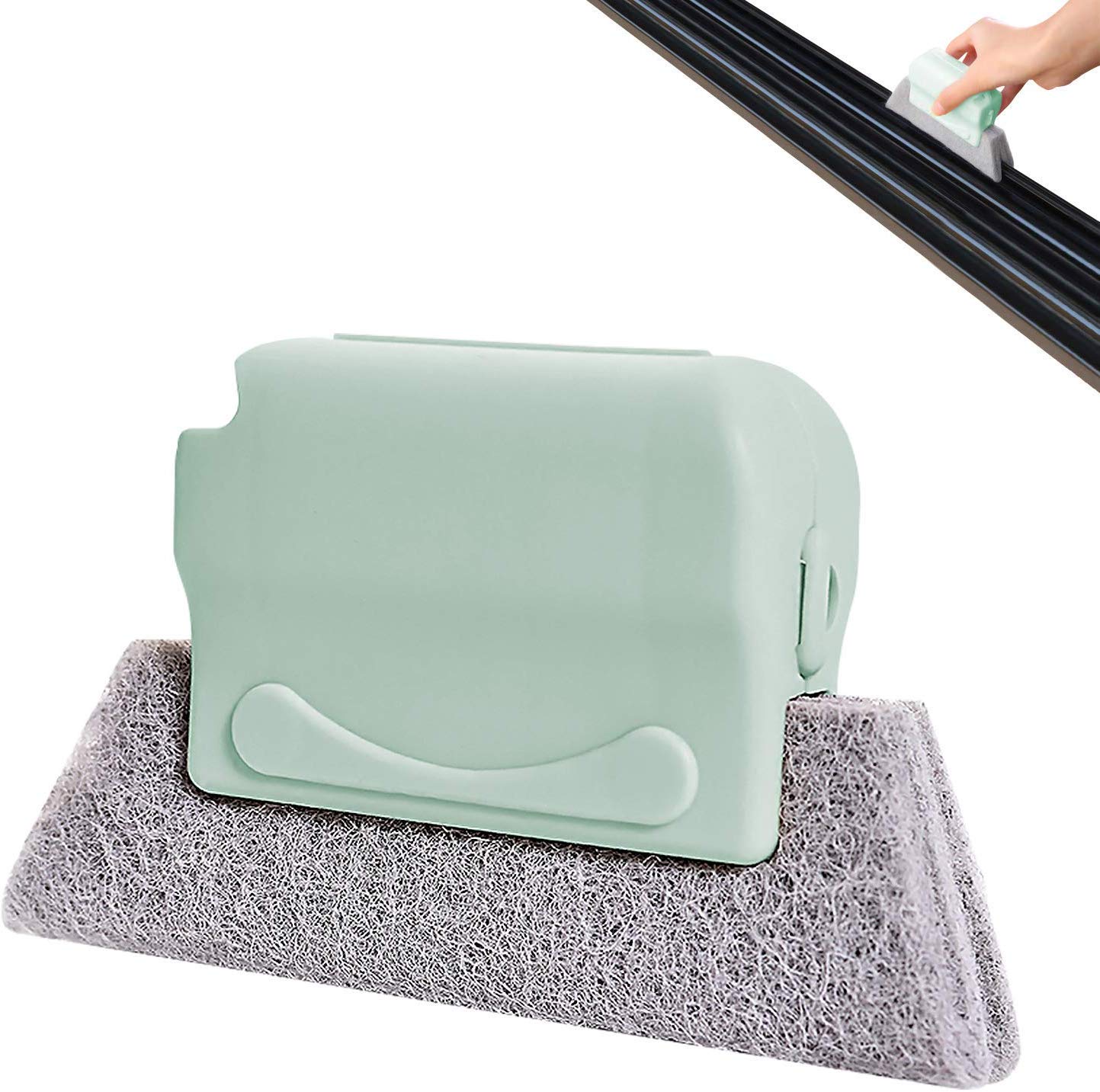 RKPM HOMES Window and Sliding Door Track Scouring Pad Cleaning Grout Brush (Blue, 5.5" L x 3" H) (B07YZP7WPL) Amazon Price History, Amazon Price Tracker