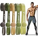 LEEKEY Resistance Bands, Exercise Bands with Handles,Pull Up Assist Bands - Band Set with Door Anchor - Bands for Working Out,Band for Men and Women Fitness Training,Home Workouts