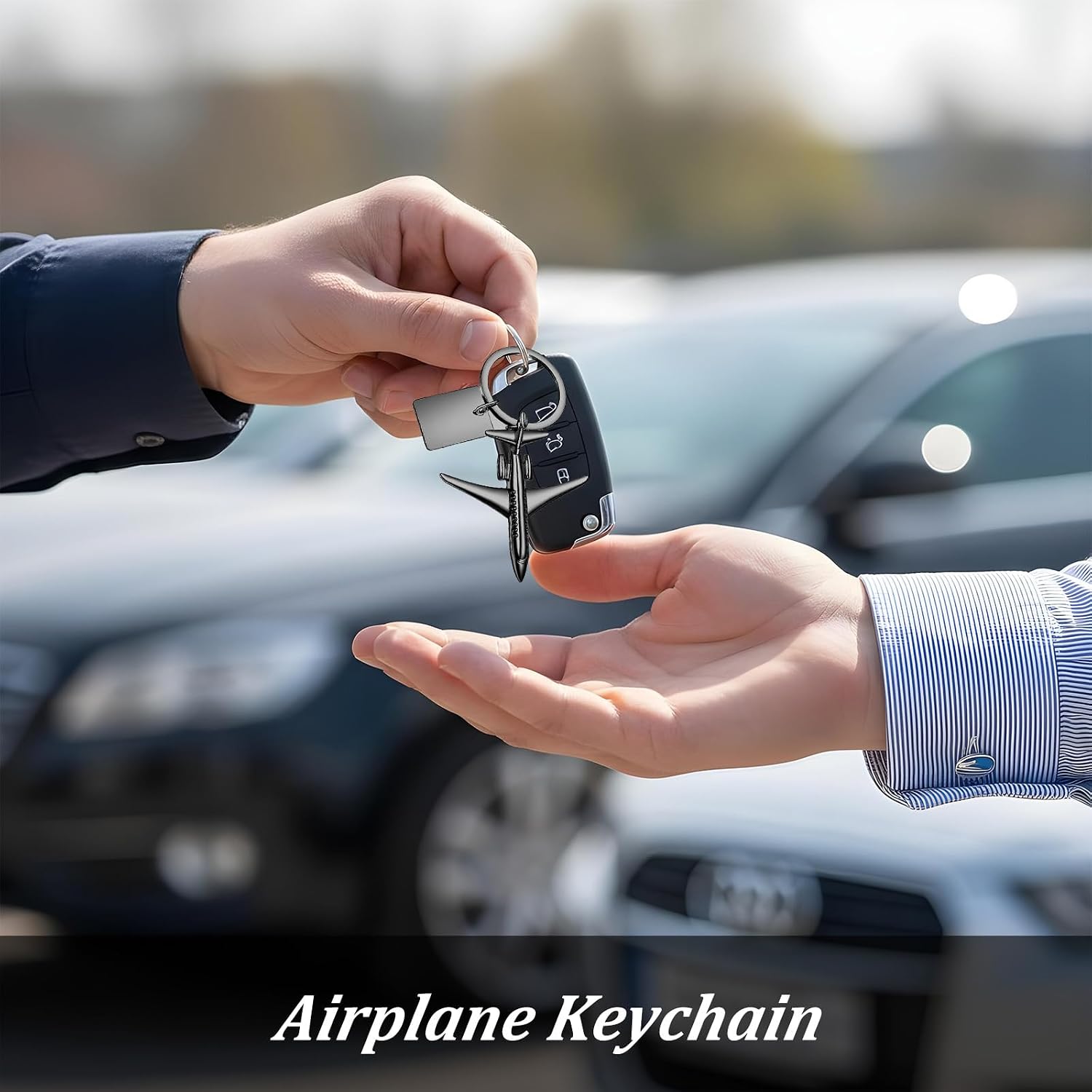 Metal Airplane Keychain, Retro 3D Plane Keychain Special Keyring Gifts Aviation Gifts Cool Keyring for Men Women