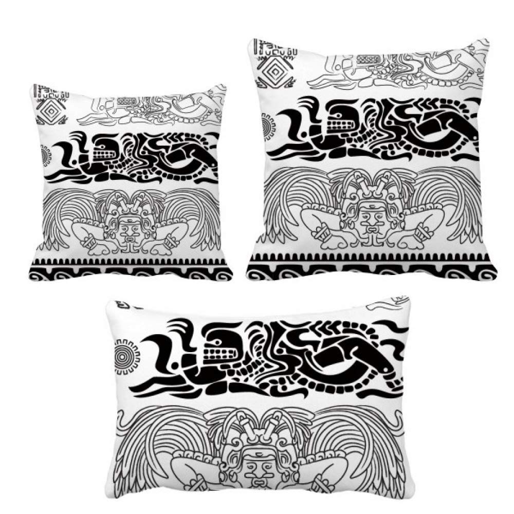 Housse de coussin motif abstrait égyptien pour relooker un canapé usé facilement