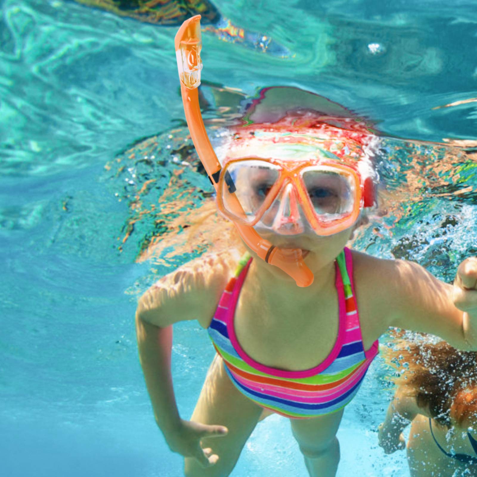 Zestaw do nurkowania z rurką dla dzieci maska płetwa zestaw do nurkowania sprzęt do snorkelingu maska do nurkowania + regulowane pływanie płetwy dla dzieci + rurka do nurkowania na sucho +