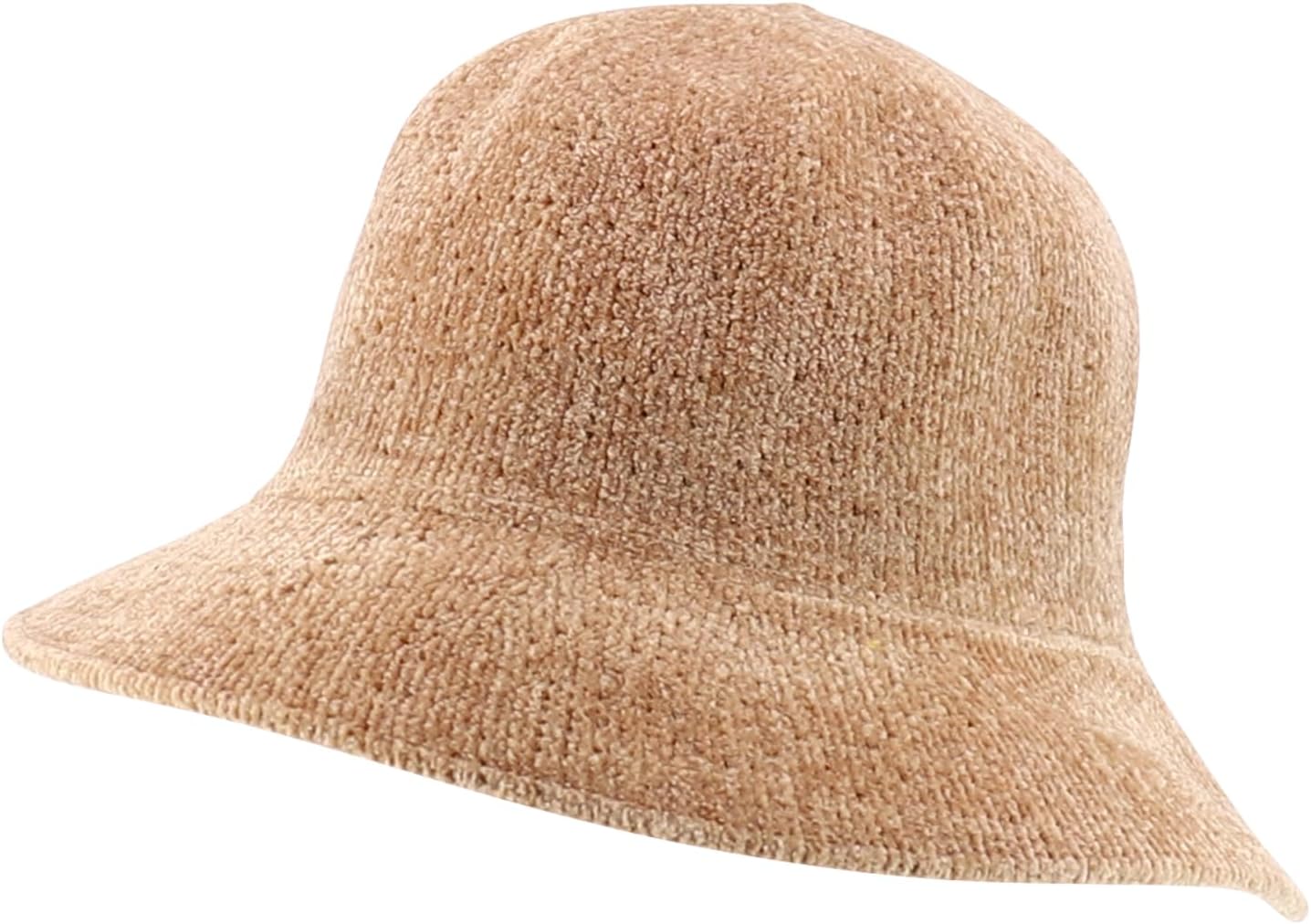 Trendy Apparel Shop Women's Warm Soft Chenille Brim Bucket Hat