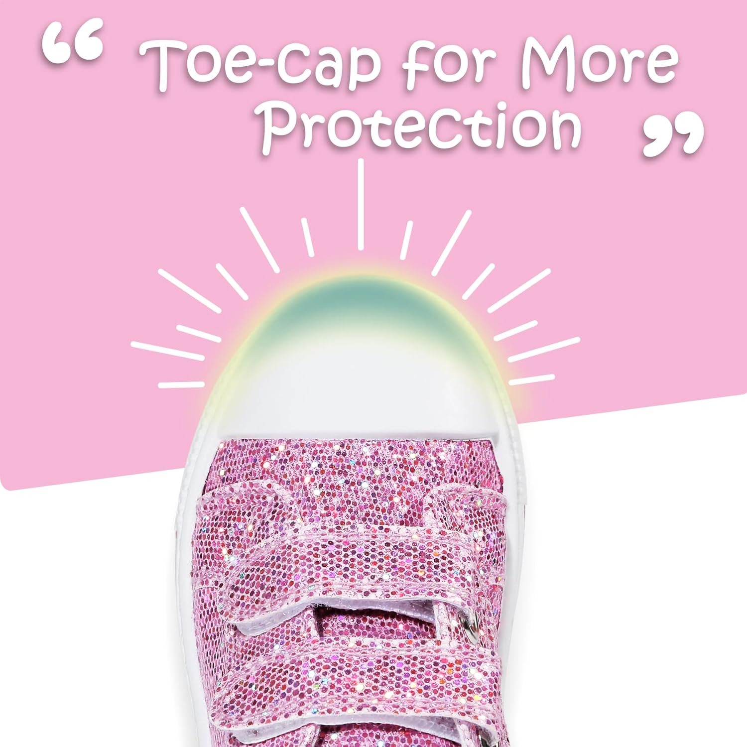 K KomForme Toddler Sneakers for Boys and Girls Dual Hook and Loops Sneakers Baby Canvas Shoes - Image 5