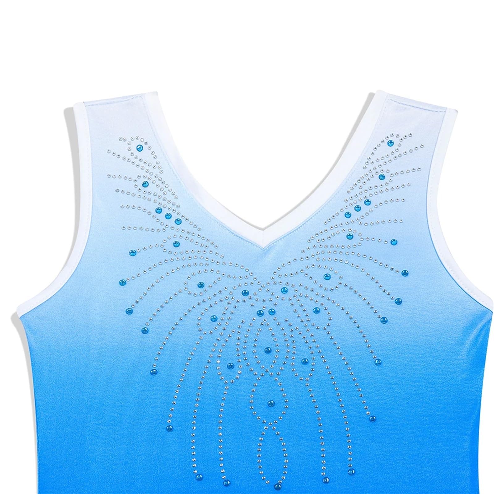 Maillot Gimnasia Ritmica Malla de Gimnasia for niñas, Brillante, con Diamantes, for Ballet, Baile, Traje de una Pieza, Ropa de práctica, Disfraz for Escenario(Red,6Y)