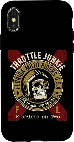 Miniatura 7 de iPhone 12 mini Florida Moto Riders USA Motorcycle Biker Skull Design Case