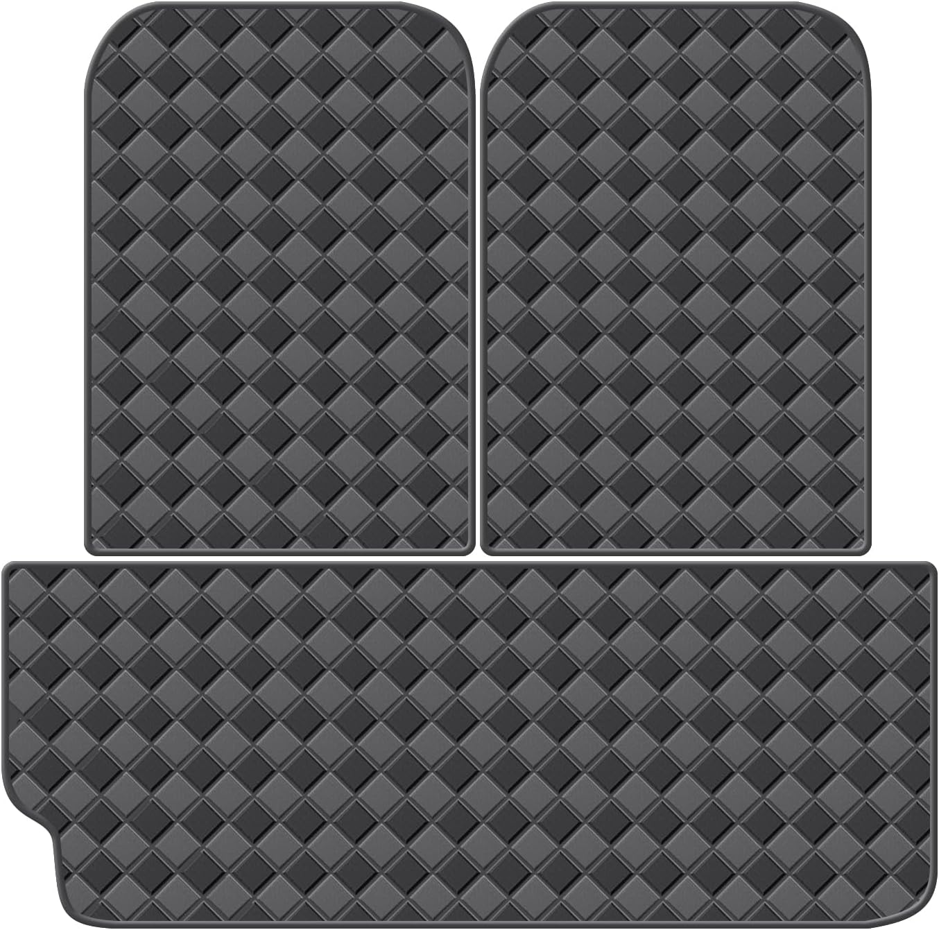 Cargo Mat & Backrest Mats for Tesla Model X 6/7 Seater 2016-2021(2022-Current DO NOT FIT) Accessories, All Weather Waterproof Rear Cargo Liner Rear Trunk Liner Back Seat Cover Protector