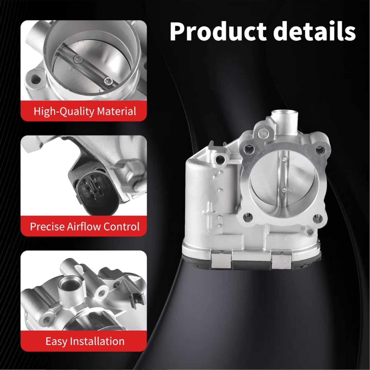 Electric Throttle Body for Ford Escape L4 1.6L 2013-2016 Ford Fiesta L4 1.6L 2011-2019 Ford Fusion L4 1.6L 2013-2014 Ford Transit Connect L4 1.6L 2014-2016 [7S7Z9E926A, 977-352, S20169]