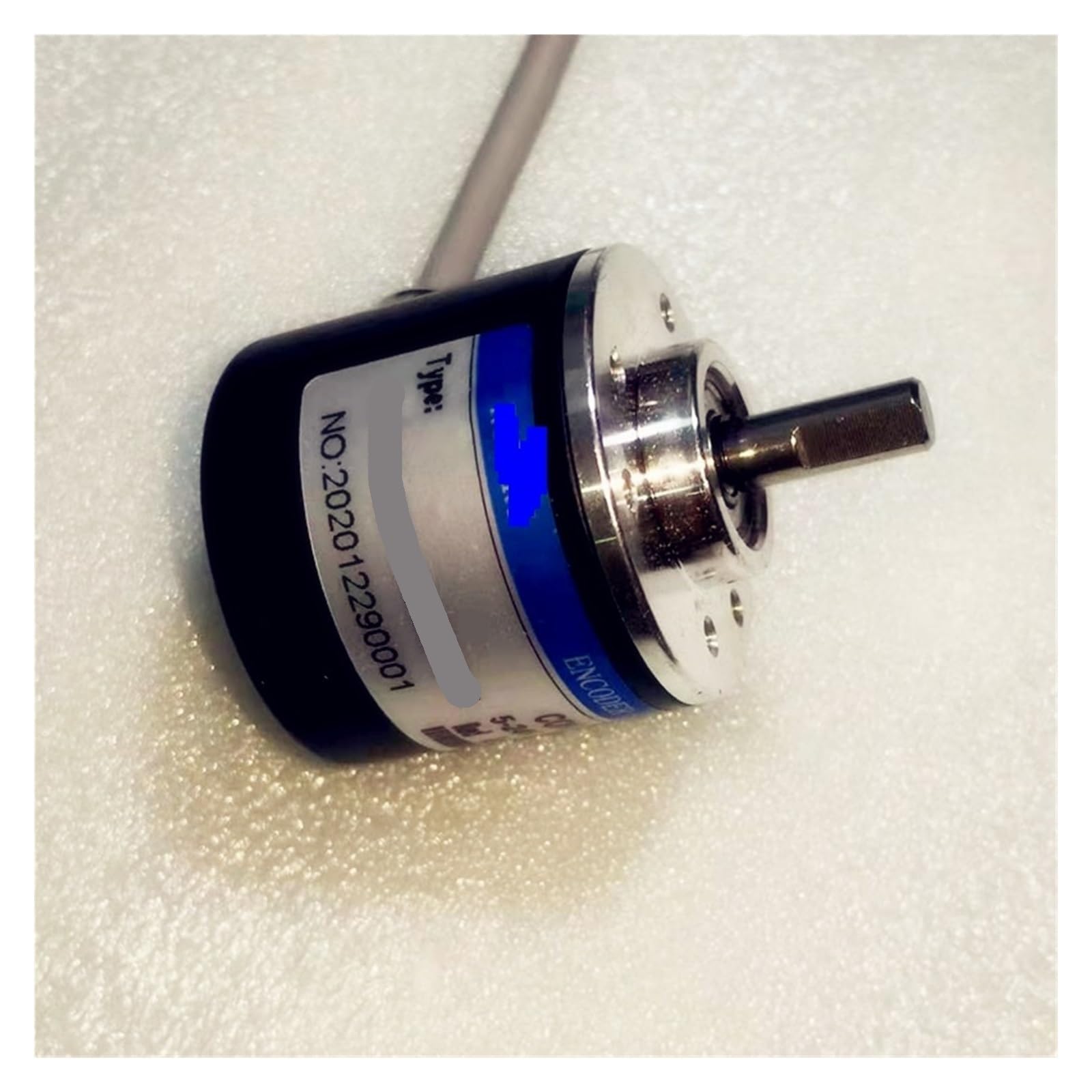 C'EsTBon100/200/360/400/600/1000P/R Encoder DC 5V-24V,100P 200P 360P 600P 1000P Incremental Rotary AB 2 Phases 6mm Shaft Suit (Color : Encoder 100)